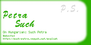 petra such business card